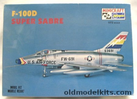 Hasegawa 1/72 North American F-100D Super Sabre, 1035 plastic model kit